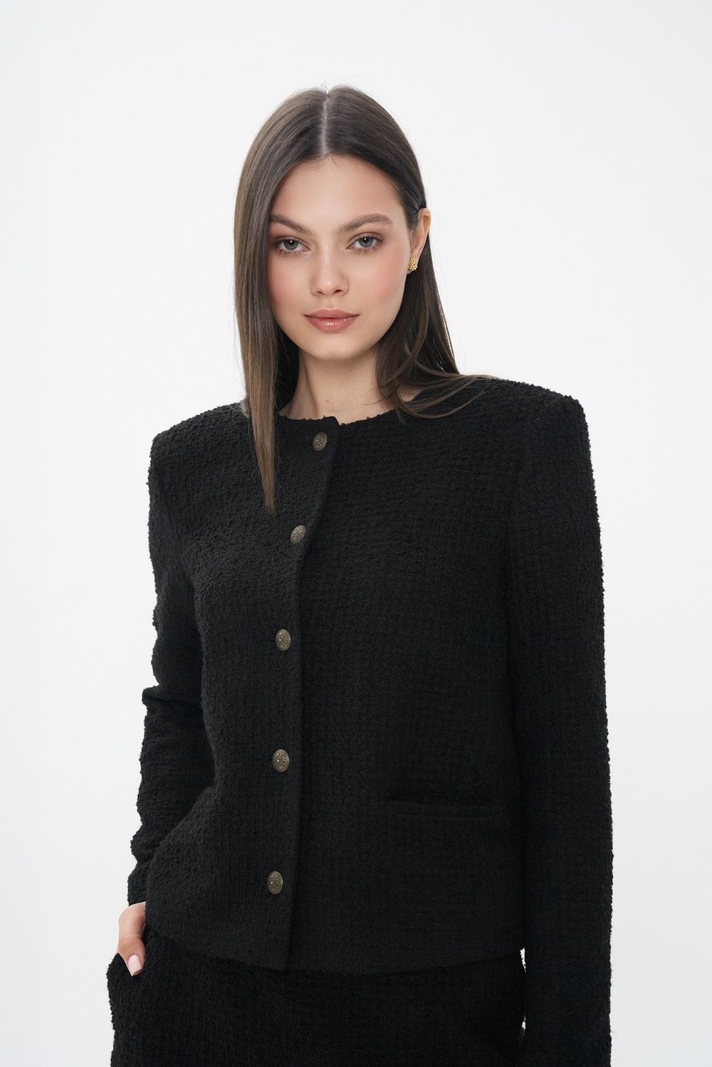 Жакет Alexandra Talalay букле AJ006 черный