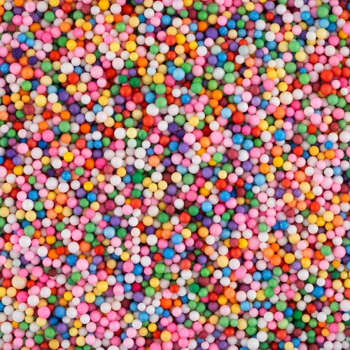 Шарики пенопласт, Ассорти, 2-4 мм, 10 гр.