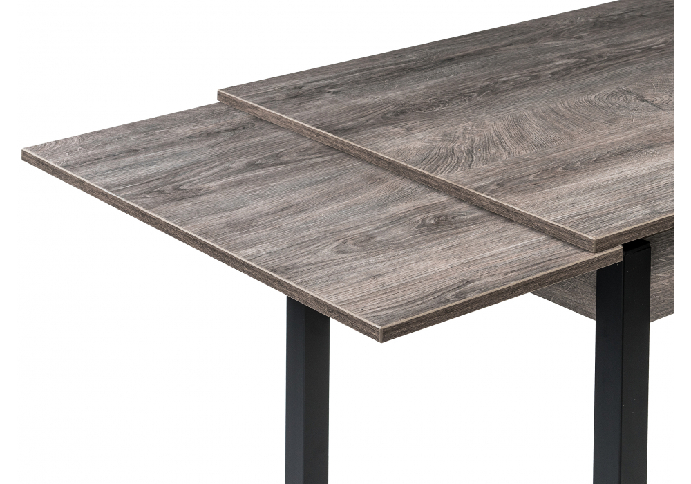 Стол деревянный Woodville Форли дуб рошелье, черный матовый