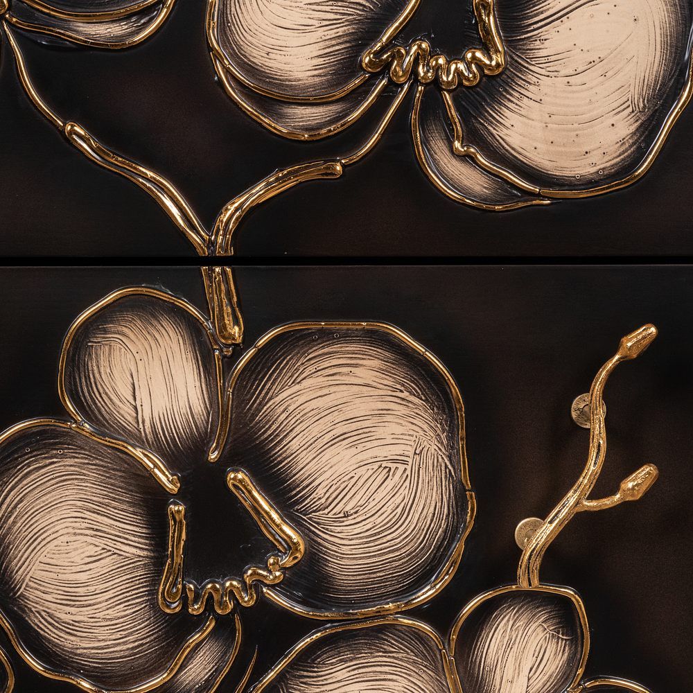 Комод Орхидея Симпл с 4 ящиками Каштан Амбер