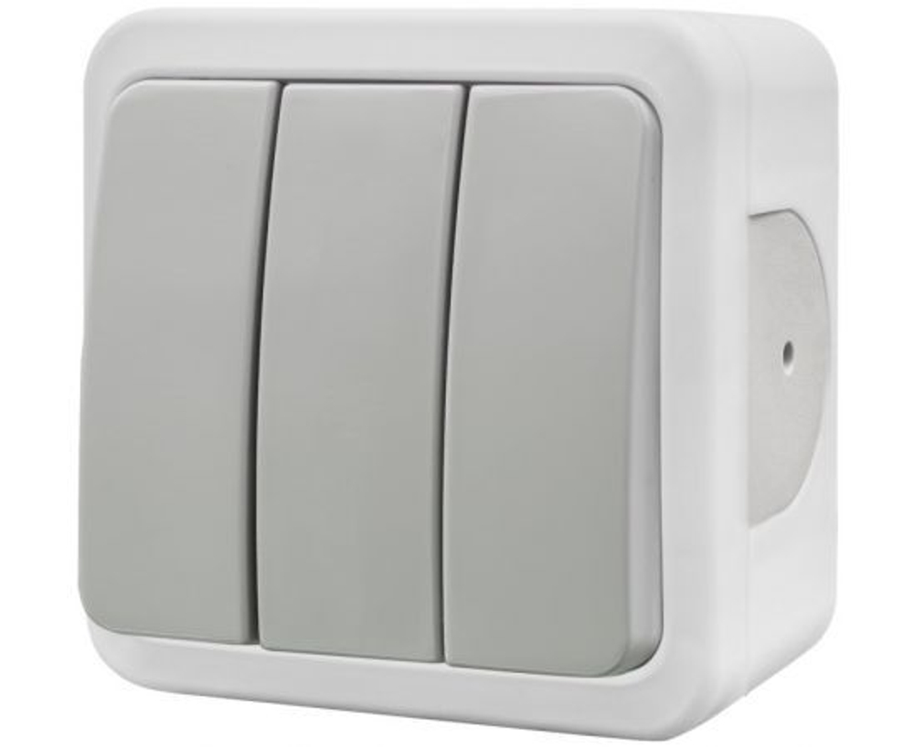 Выключатель ОУ 3-клавишный белый Турция 92-51-33 NE-AD MULTIMA