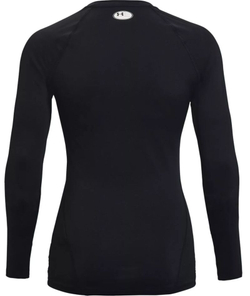 Женская теннисная футболка с длинным рукавом Under Armour HeatGear Authentics Comp Long Sleeve - black/white