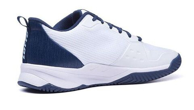 Мужские кроссовки теннисные Lotto Mirage 600 ALR - all white/navy blue