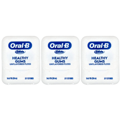 Oral-B, Glide, для здоровья, оригинальная зубная нить, без добавок, 3 шт.