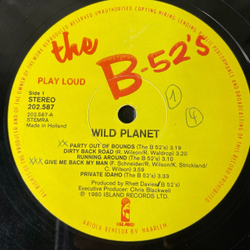 Винтажная виниловая пластинка LP The B 52 Wild Planet (Germany 1986)