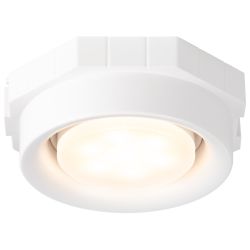 Светильник встраиваемый декоративный ЭРА KL117 WH под лампу GX53 белый | Декоративные встраиваемые светильники