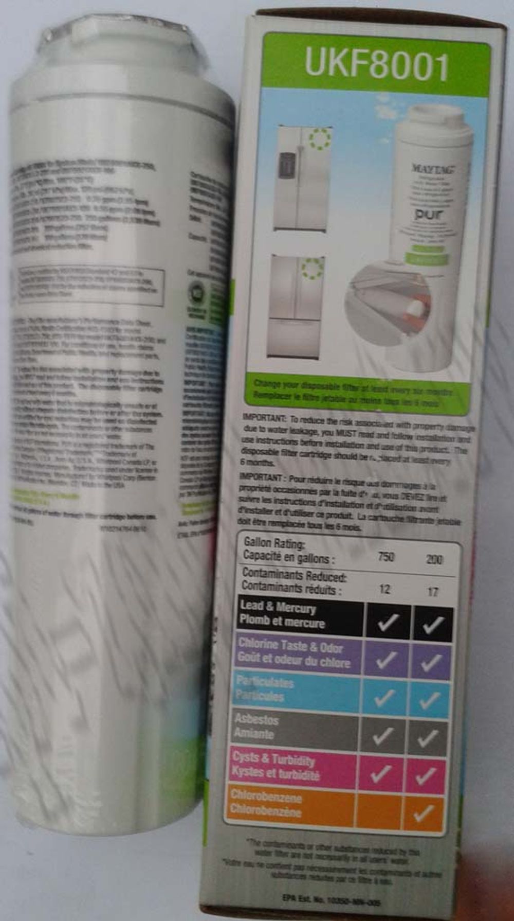 Фильтр для холодильника Maytag/Amana UKF-8001 (UKF8001)