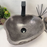 Раковина из речного камня RS-63884 (42*35*15) 0120