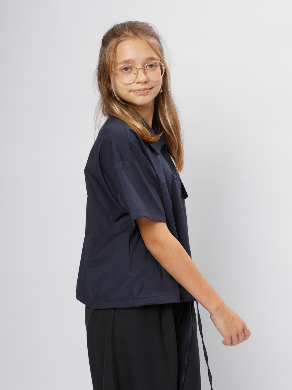 Рубашка школьная "Сапфир"