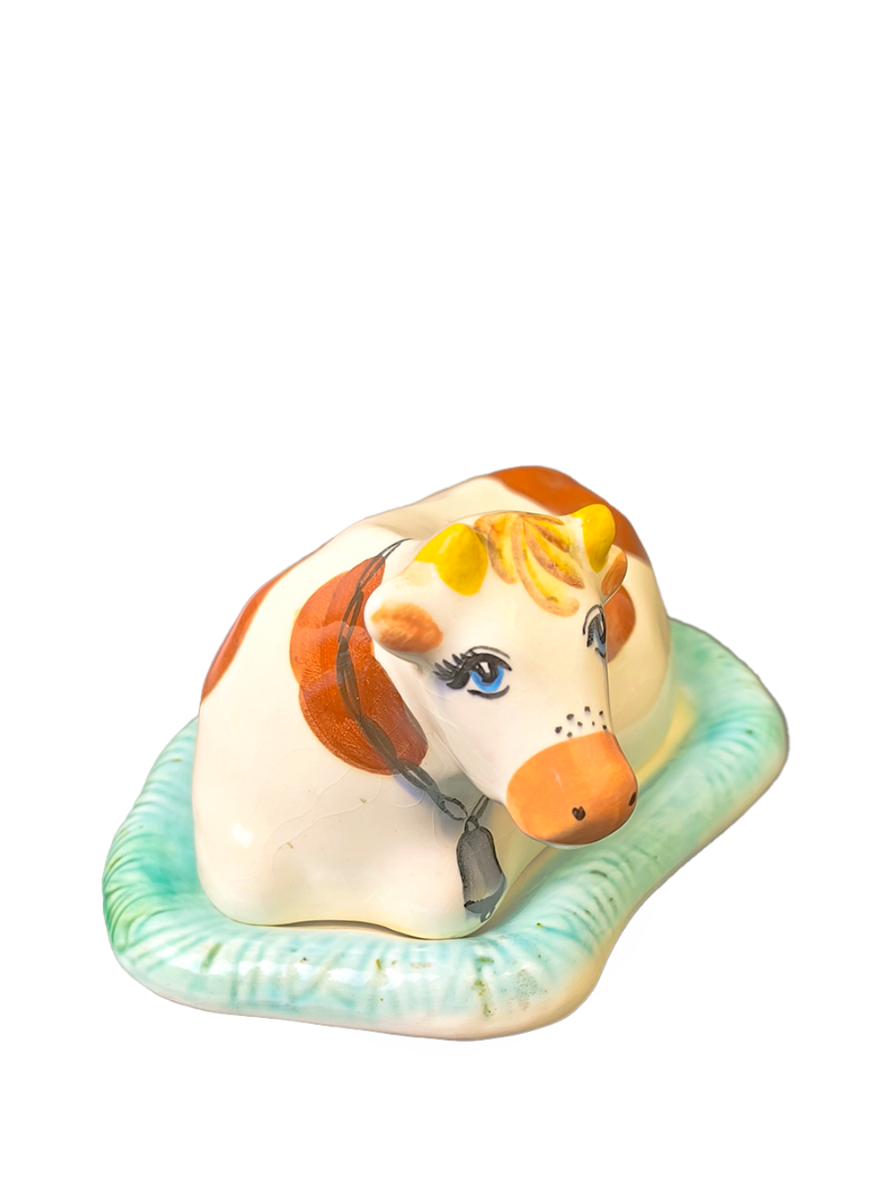 Фаянсовая масленка "Корова" (ЗиК "Конаково")