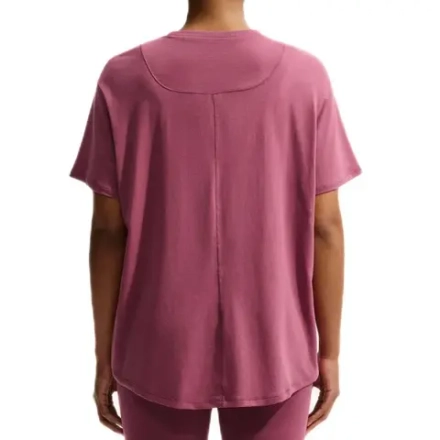 Женская теннисная футболка Nike One Relaxed Dri-Fit Short Sleeve - pink smoke/white