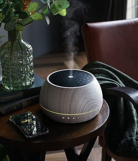 Ультразвуковой аромадиффузор-Bluetooth колонка Mandala Blanc, Sens