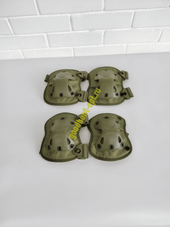 Тактические наколенники и налокотники военный комплект Олива
