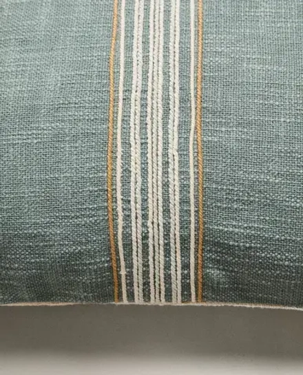 ZARA HOME НАВОЛОЧКА ДЛЯ ДЕКОРАТИВНОЙ ПОДУШКИ В ПОЛОСКУ, СИНИЙ