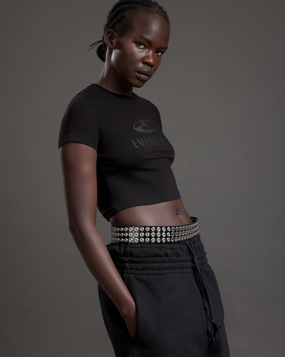 EMERGENZA WOMEN'S CROPPED FITTED T-SHIRT