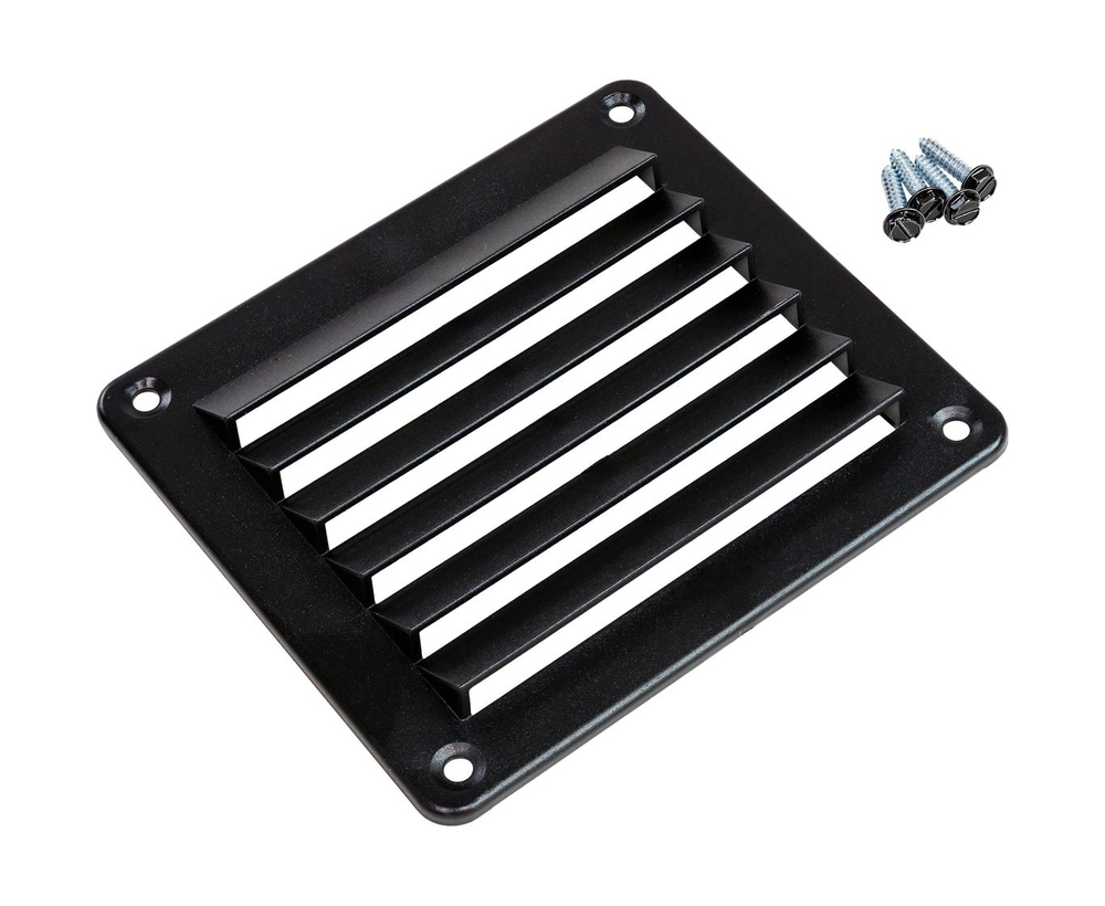 Решетка воздухозаборника 143х125х17 мм, черный, SeaFlo