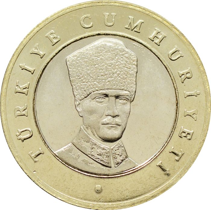 5 лир 2024 Турция UNC