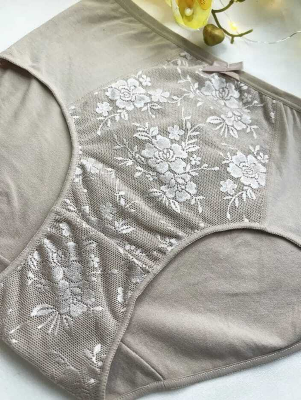 Трусы х/б вставка спереди (56-60) 6052