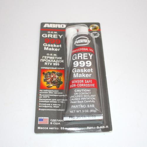 Герметик-прокладка силикон. серый 9ABR "ABRO" RTV 999 (85гр)