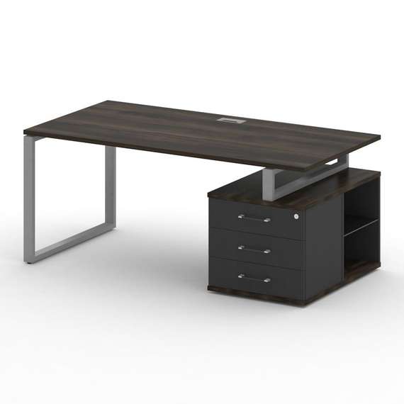 Шифт Стол руководителя с опорной тумбой , правый SK.SRT-180.P (R) 1800*904*753