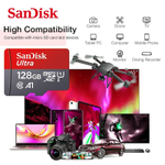 Карта памяти SanDisk Ultra microSDHC 32 ГБ (120 Mb/s). Карта памяти для телефона, компьютера, планшета