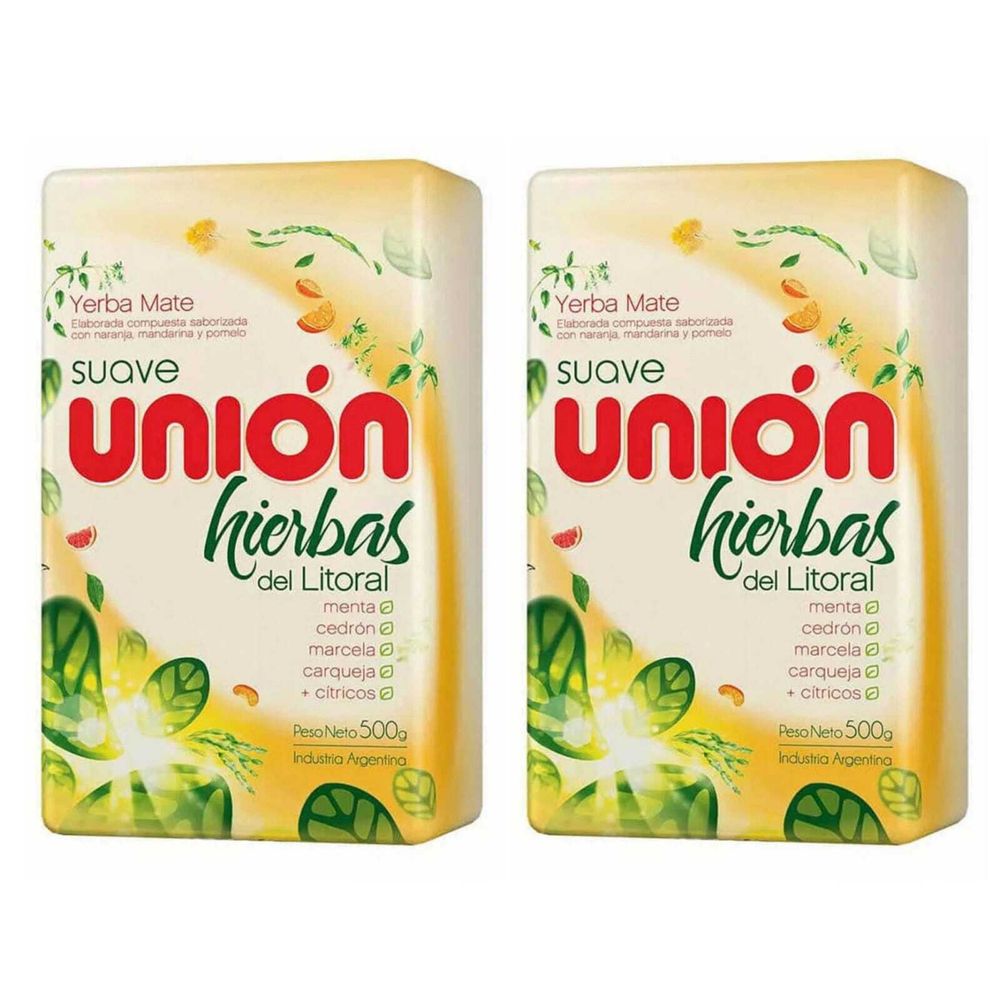 Чай мате Union Yerba mate Hierbas del litoral 500 г, 2 шт