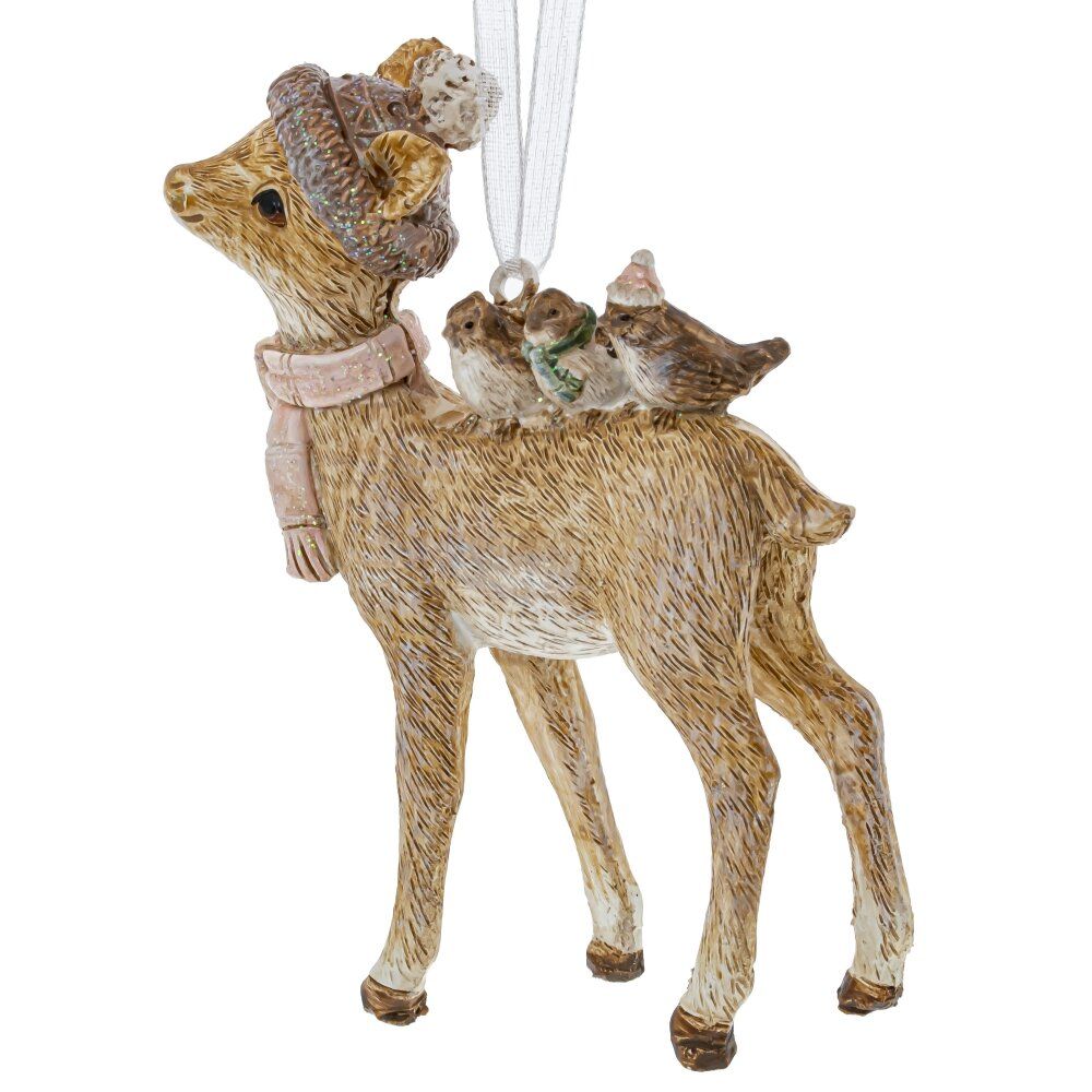 GAEM Украшение новогоднее "Олень", L6,5 W2,5 H9 см, 2в.