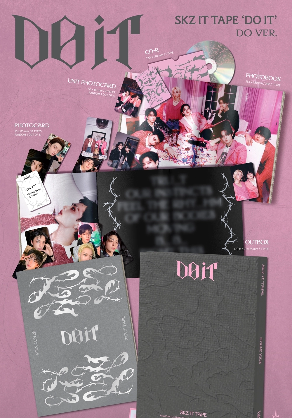 Альбом Stray Kids - SKZ IT TAPE [DO IT] (DO Ver) LIMITED