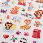 Наклейки "Милые животные" 21,5*11см. светятся в темноте