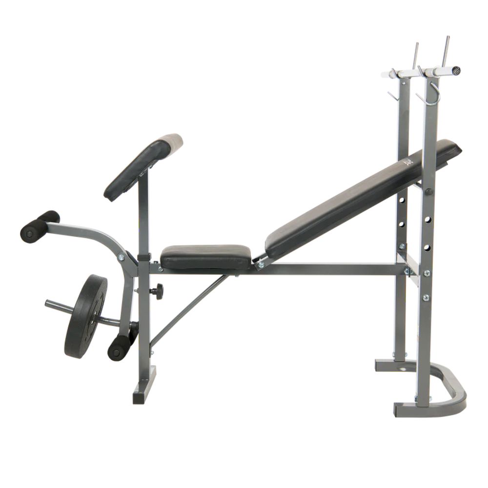 Скамья под штангу с опциями DFC GOZONE GZE-2201 со штангой и дисками в комплекте