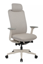 Кресло Riva Антлер EAN-001AW Белый пластик/Светло-бежевый