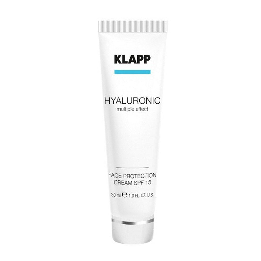 Солнцезащитный крем для лица SPF15 Klapp Hyaluronic Face Protection Cream 30мл