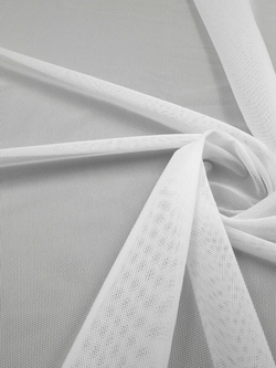 Сетка эластичная белая мелкая ячейка отрезом 75х50 см (Турция)