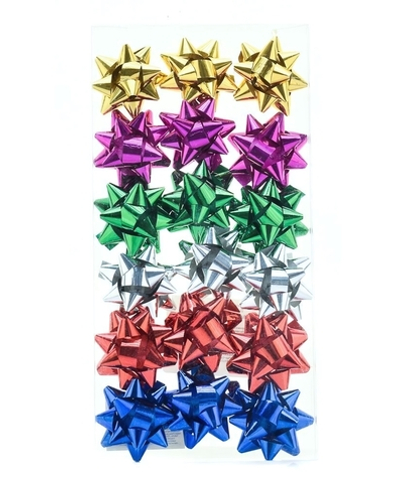 Бантики 18шт 5см 6 цветов кор