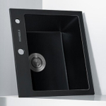 Кухонная мойка, 400x400x215 мм, 1 чаша