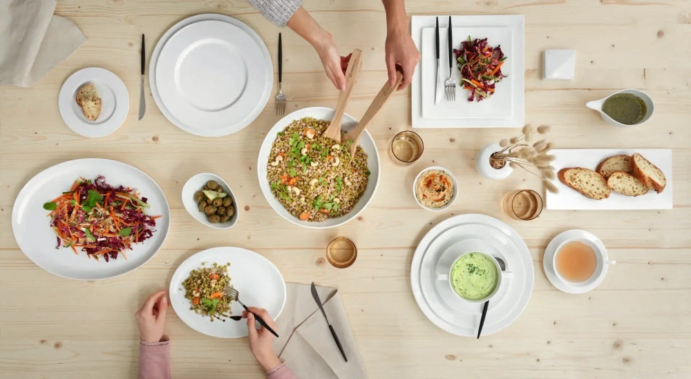 ASA Набор тарелок Ao;Table Gourmet на 2 персоны