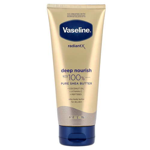 Vaseline, Radiant X, глубокое питание и шелковистое масло для тела, для сухой кожи, 198 г (7 унций)