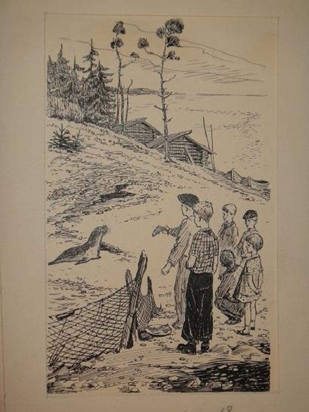 "Тринадцать оригинальных подлинных рисунков художников И.Година и В.Фролова. К книге Веры Чаплиной  Орлик".  - редкое издание