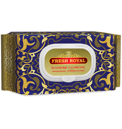 Салфетки влажные "Фреш роял" 120 шт