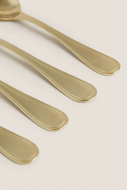 ZARA HOME НАБОР ДЕСЕРТНЫХ ЛОЖЕК, ЗОЛОТОЙ