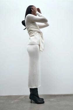 Юбка миди из шерсти мериноса