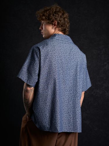 Синяя рубашка с коротким рукавом 2s1 studio