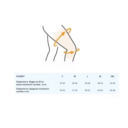 Бандаж на коленный сустав неразъемный с пружинными вставками КС-607