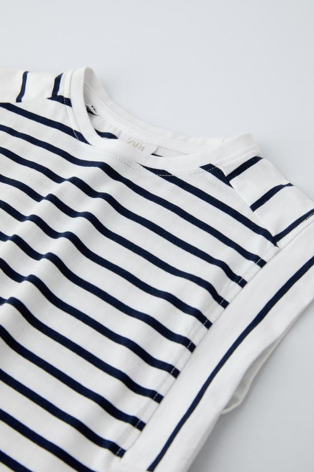 ZARA ФУТБОЛКА В ПОЛОСКУ С ХЛЯСТИКОМ, ПОЛОСКИ