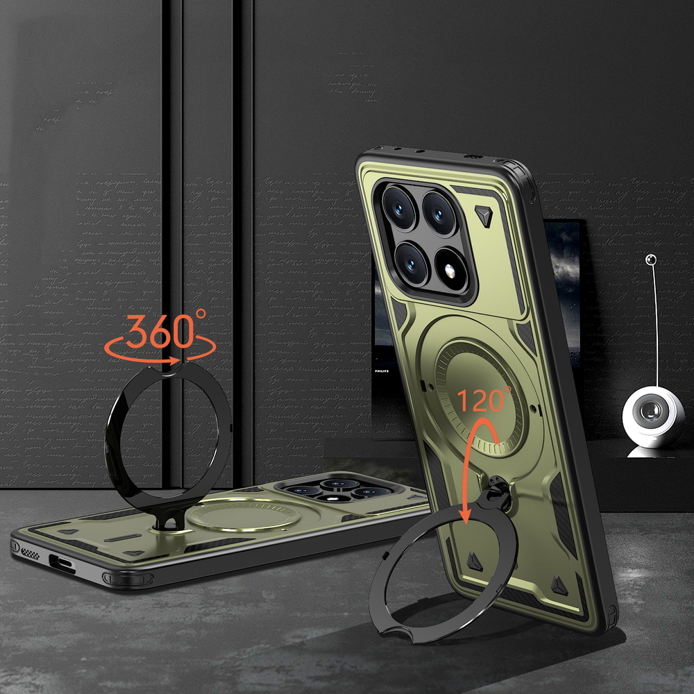 Чехол Magneto Case с кольцом для Poco X6 Pro