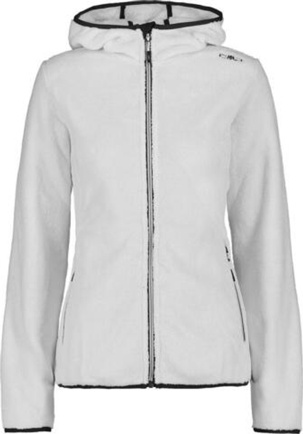 Толстовка флисовая CMP Women's Jacket Fix Hood Jacket, артикул 38P1546, цвет B.GESSO-ANTRACITE (03XH)