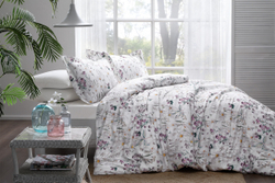 Постельное белье семейное Tivolyo home Daisy кремовое