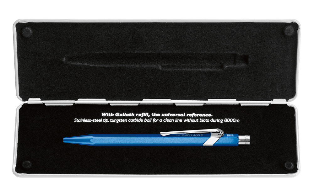 Carandache Office 849 Pop Line - Metallic Blue, шариковая ручка, M