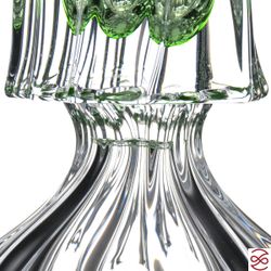 Ваза для цветов Aurum Crystal Plantica 40см green