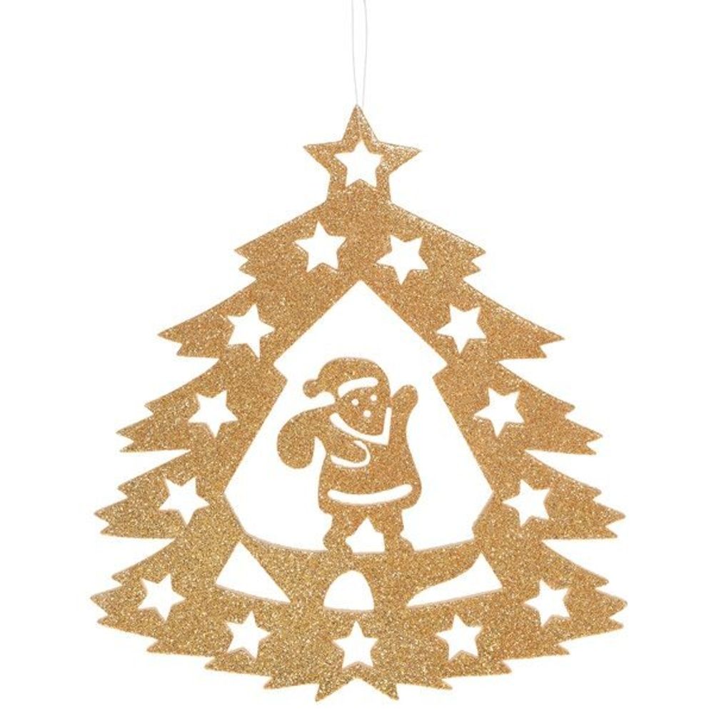 GAEM Набор из 4шт Украшение новогоднее "Елочка", L17 W20 H2,5 см